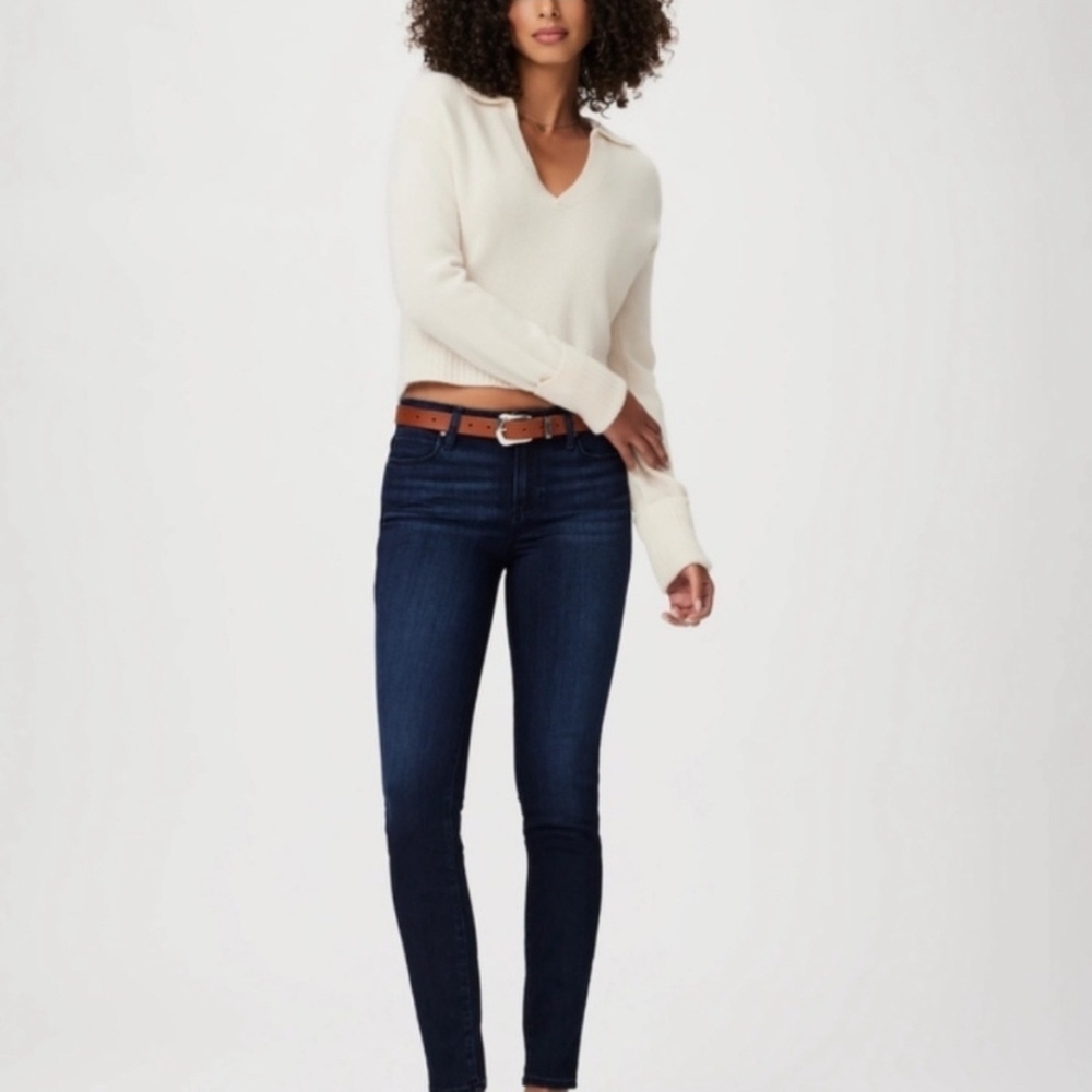 Paige Women's Dark Blue Skinny Jeans